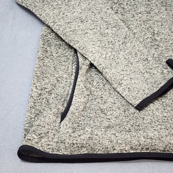 Eddie Bauer Womens Pullover XL Grey 1/4 Snap Fleece Outdoors Hiking Cabin Hiking - Picture 13 of 14